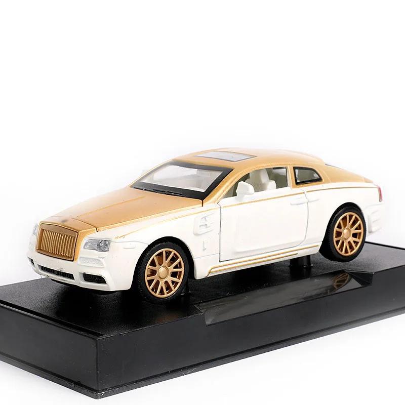 

JIAYE 1:32 Diecast Alloy Model Luxury Model Car Phantom Metal Toy Car Simulation Sound Light Pull Back Car Collection Kids Gift