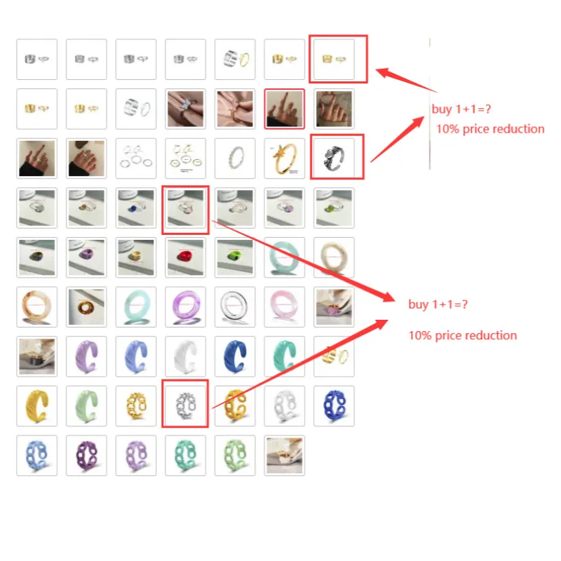 Парные кольца в стиле панк мужские и женские парные комбинированные ins WindNet