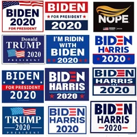 flag america square political campaign yard signs biden harris 2020 double sided sign for us election