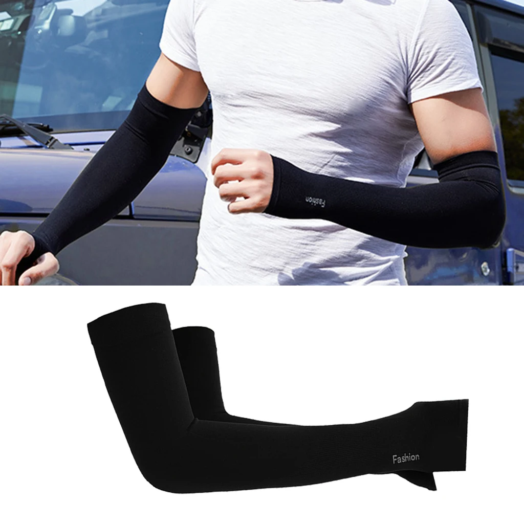 

Anti-Slip Cooling Arm Sleeves Ice Silk UV Protection Arms Cover Cooler Protector