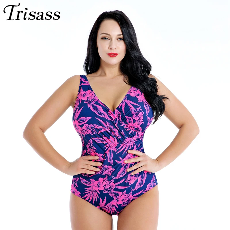 Новый слитный купальник Trisass 2021 женское раздельное боди большого размера с