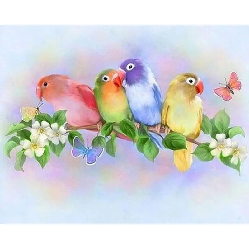 

Parrot 5D Diamant Painting Square/Round Full Mosaic Animal Diy Craft Kits For Adults Diamond Paint Picture Embroidery Home Decor