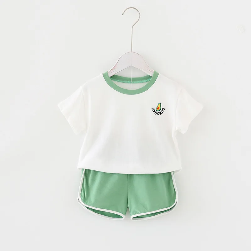 Комплекты одежды для девочек Летние Стильные комплекты маленьких и мальчиков