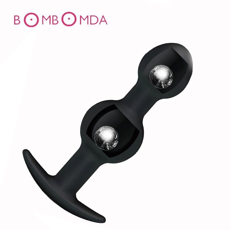 Мягкая силиконовая Анальная пробка массажер простаты анальная со встроенными