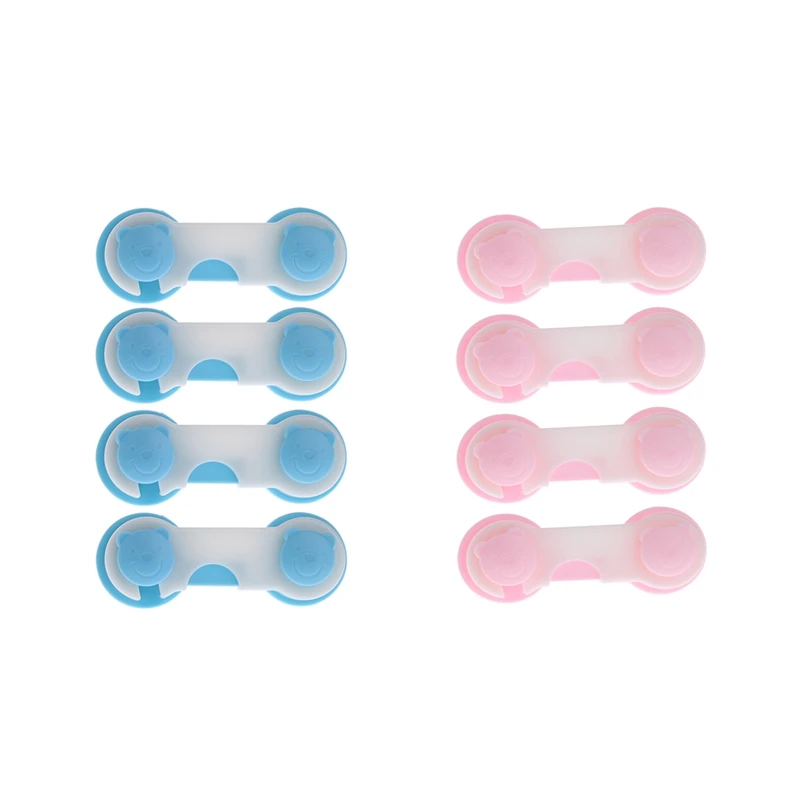 

4Pcs Baby Kids Box Drawer Cupboard Cabinet Wardrobe Door Bear Fridge Safety Lock