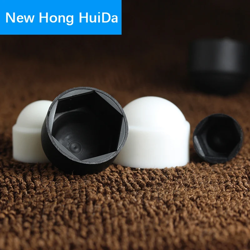 Черные белые защитные крышки для купольных крышек шестигранные пластиковые