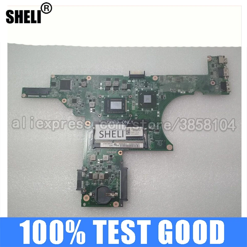 

SHELI for Dell Inspiron 14z N411z Laptop Motherboard with I3-2330m DA0R05MB8D2 GJ9VX 0GJ9VX CN-0GJ9VX Notebook Pc Tested Ok DDR3