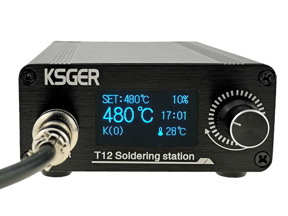 KSGER T12 паяльная станция AC/DC T12 железные наконечники STM32 OLED V2.0 Электрический контроллер алюминиевый сплав DIY наборы сварочные инструменты 907