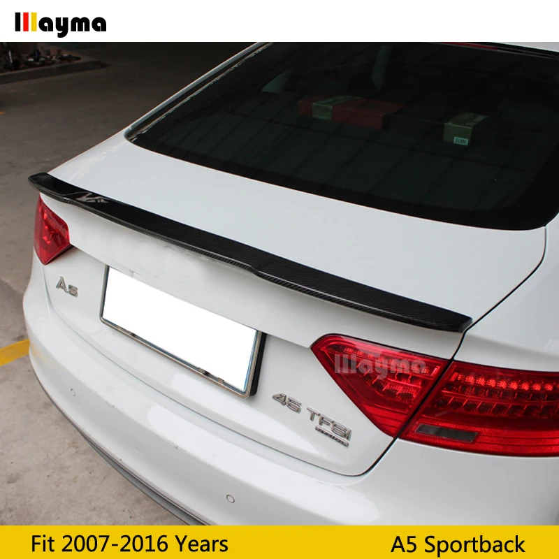 V образный спойлер для заднего багажника из углеродного волокна Audi A5 4door sportback 2007