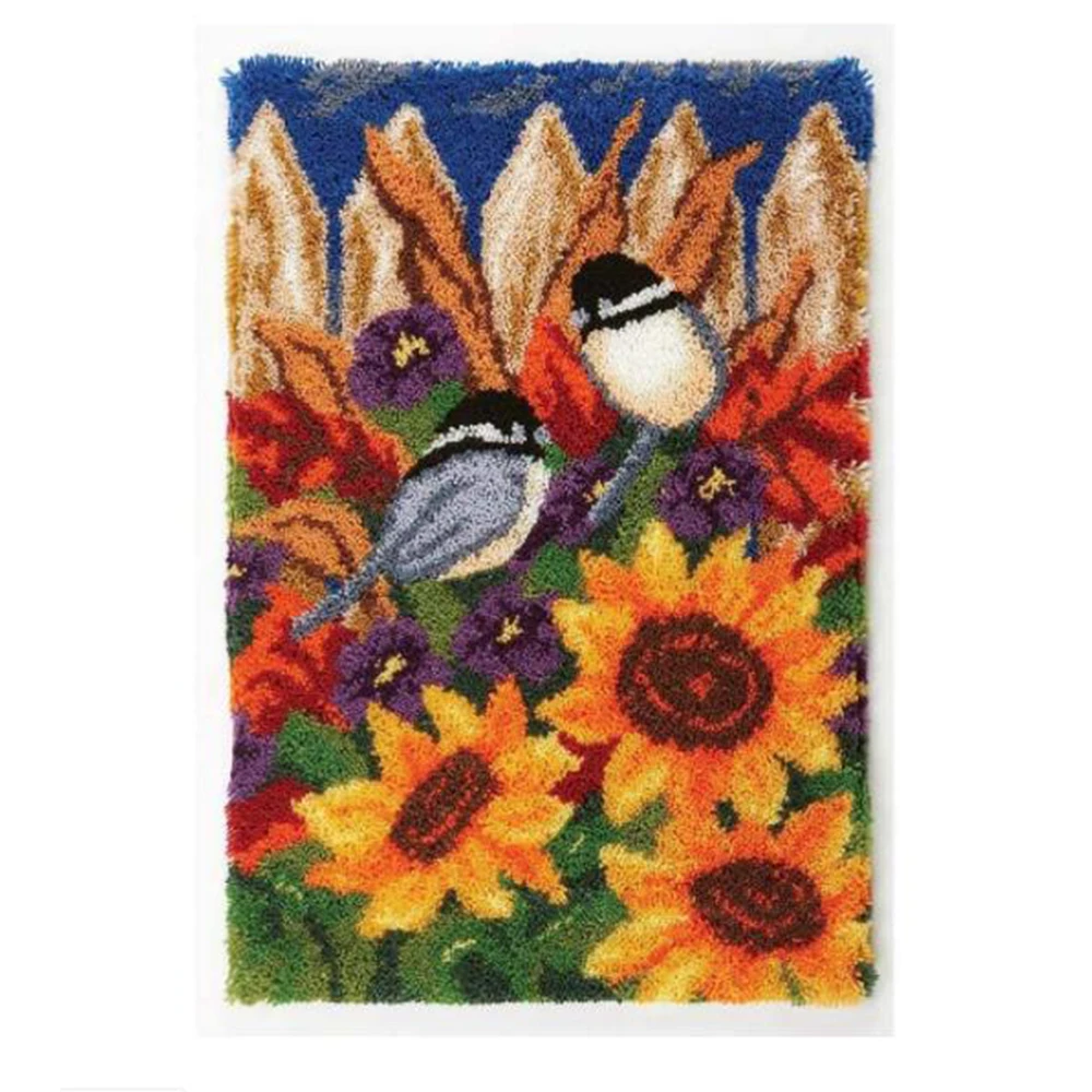 

Cross stitch kit Carpet embroidery set with Pre-Printed Pattern Crafts for adults Hobby and needlework Sunflower Tapestry