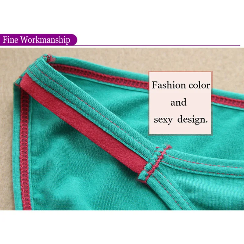 6pcs/lot Women's Sexy String Panties Underwear Low Waist Women Briefs Thongs Lingerie 12 Color Everyday Soft | Женская одежда