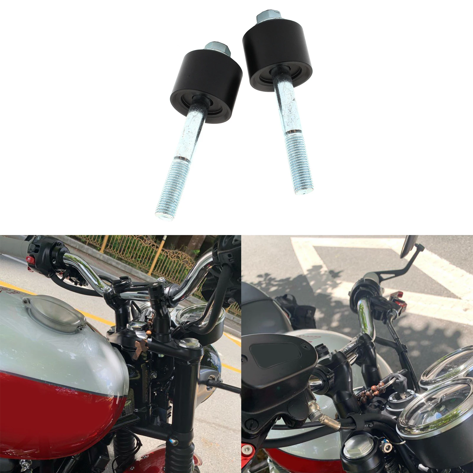 

Pair Motorbike Motorcycle Handle Bar Mount Mounting Riser For Triumph Bonneville