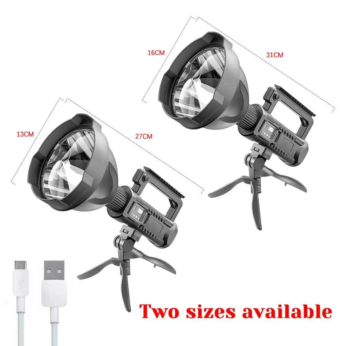 Powerful LED Flashlight XHP50/XHP90 Handheld Searchlight Lighting USB Torch 8000 Lumen Super Bright Portable Spotlights | Освещение