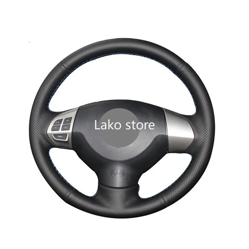 

Ручные стежки 100% из натуральной кожи чехол рулевого колеса автомобиля для Защитные чехлы для сидений, сшитые специально для Mitsubishi Lancer EX10 ...