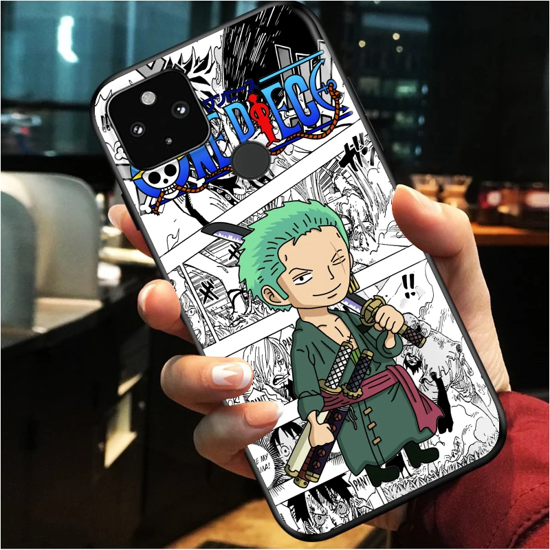 

Hot Anime One Piece Shockproof Cover for Google Pixel 5 5A 4 4A XL 5G Black Phone Case Shell Soft Fundas Coque Capa