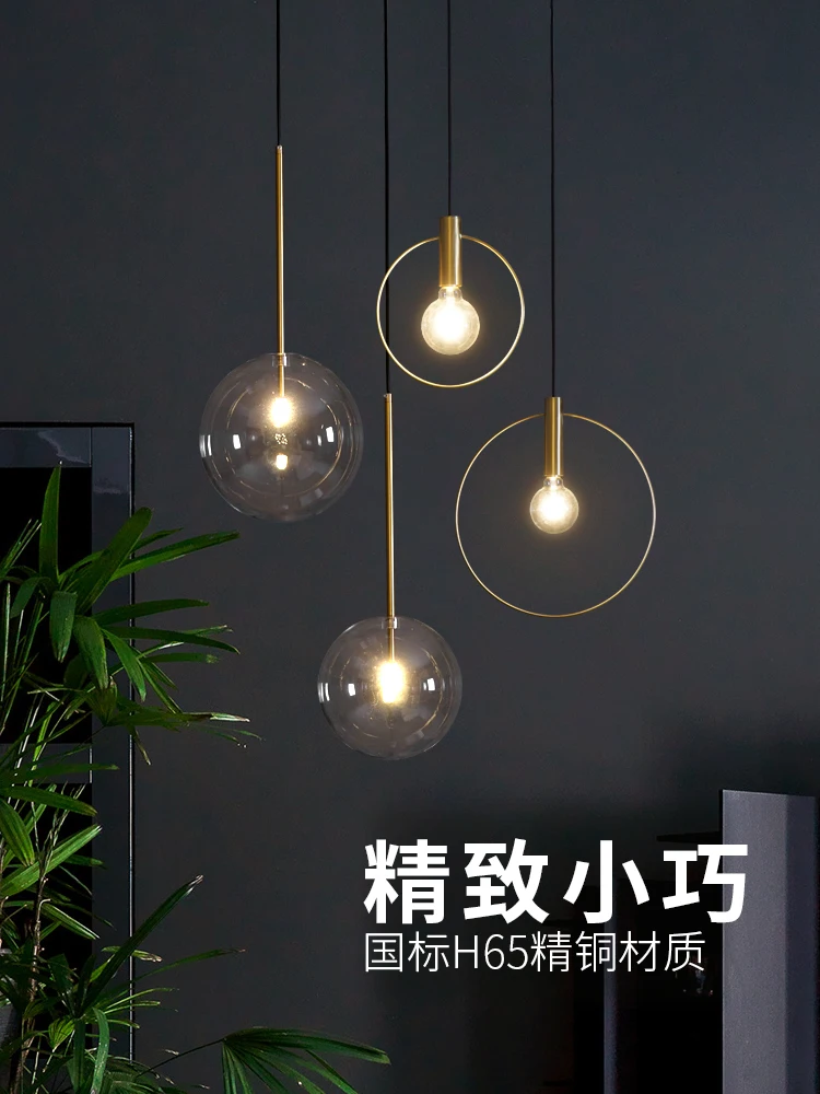 

modern luminaire suspendu deco chambre glass Home Decoration E27 Light Fixture bedroom hanglamp hanging ceiling lamps luminaire