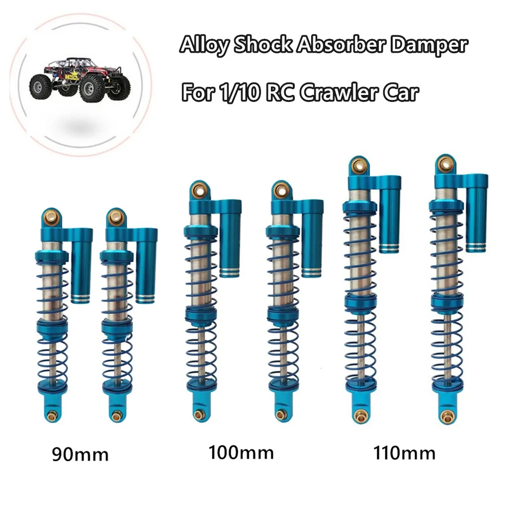 Амортизатор из сплава с ЧПУ обработкой 90/100/110 мм для автомоделей масштаба 1/10  RC Crawler SCX10 TRX-4. Аксессуары и запчасти для автомобиля.