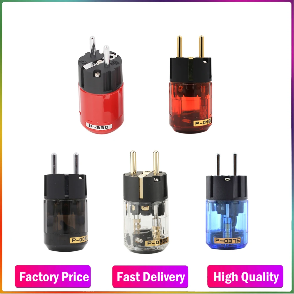 

Free shipping 2pcs P-330/P-046E/P-004E/P-029E/P-037E Power Plug Female Rhodium Plated/ Gold plating Copper Connector
