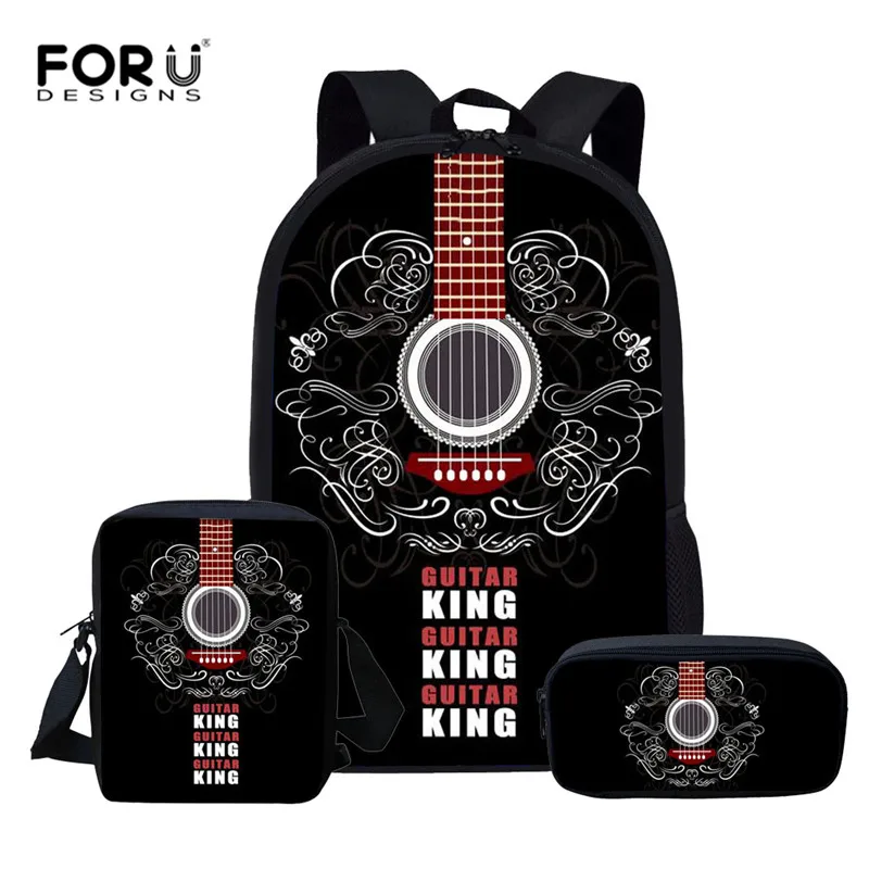 FORUDESIGNS/3 шт./компл. скрипки гитары рюкзак для девочек подростков Для мальчиков и в