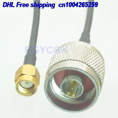 DHL 20шт n штекер в RPSMA прямой RG174 джемпер pigtail 150 см кабель 22j|Аксессуары для батарей и