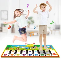 musical mat with animal voice baby piano playing carpet music game instrument montessori toy early educational toys for children