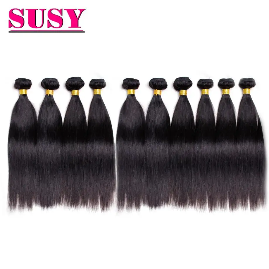 

Оптовая Продажа Прямые пряди 30 дюймов бразильские Remy человеческие волосы двойной машина Пряди человеческих волос для наращивания 3/4/10/20 Свя...