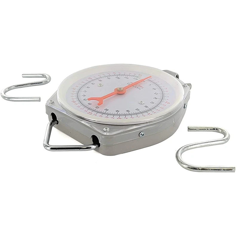 

Heavy Duty Hanging Mechanical Scales Kitchen Dial Scale Multi Purpose Portable Hand Held Dial Weight Scale 110 Lb