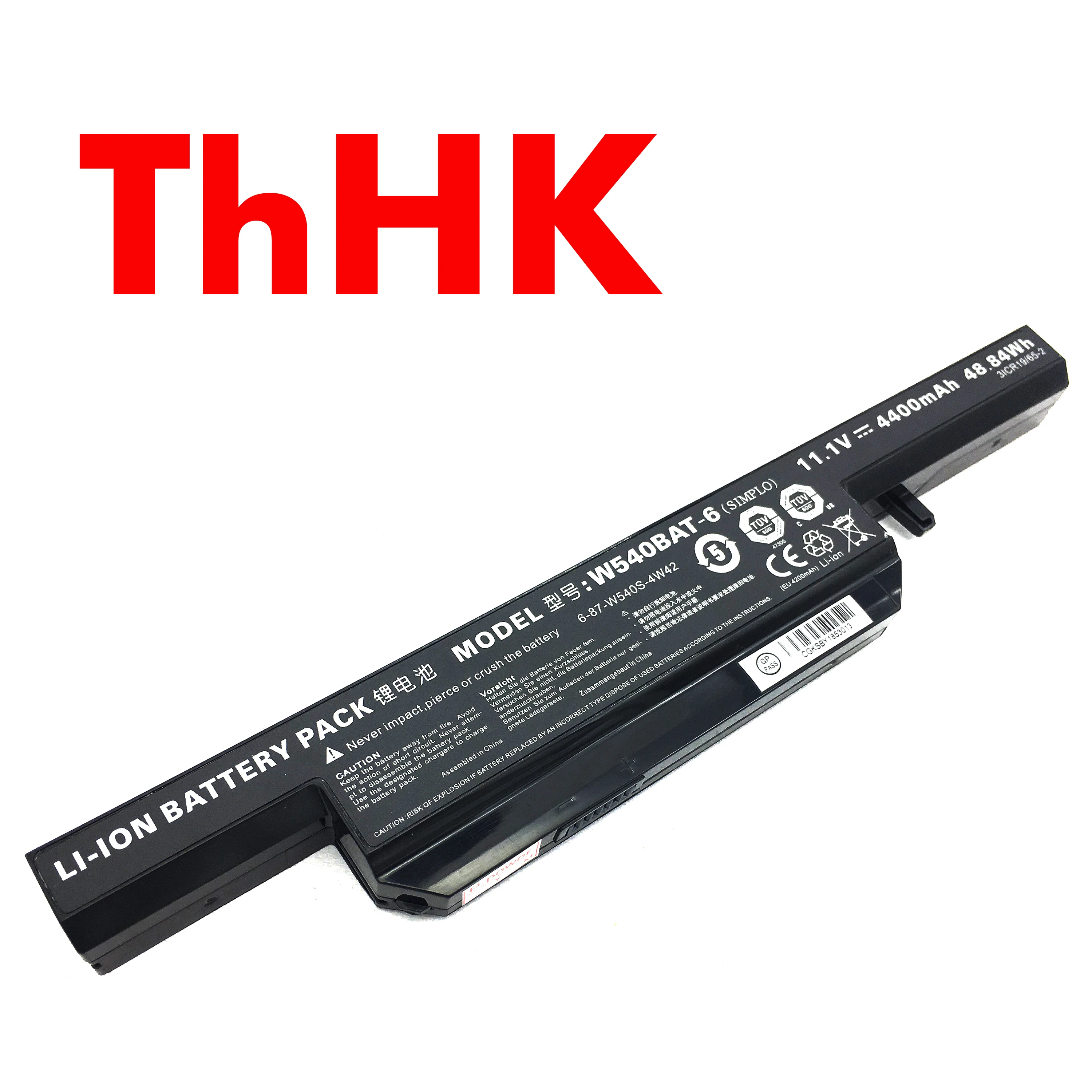 Оригинальная фотобатарея W540BAT-6 6-87-W540S-4W42 для ноутбука CLEVO W540EU W545EU W550 W551SU1 W555SUY W559EU