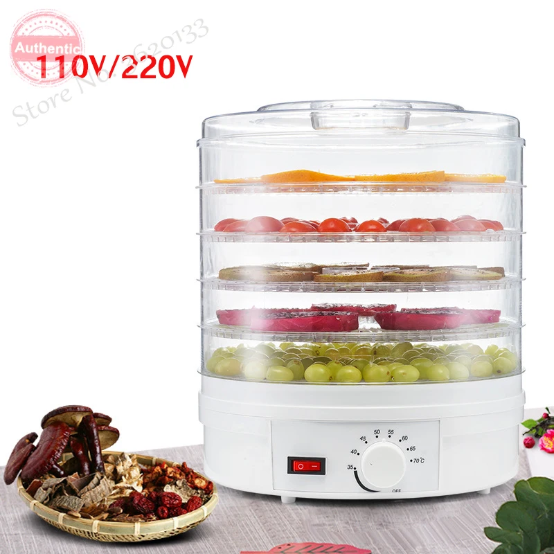 110V/220V Food Dehydrator Dried Fruit Machine Food Dryer Fruit and Vegetable Pet Meat Dried Air Dried Home Dehydrator Small Gift