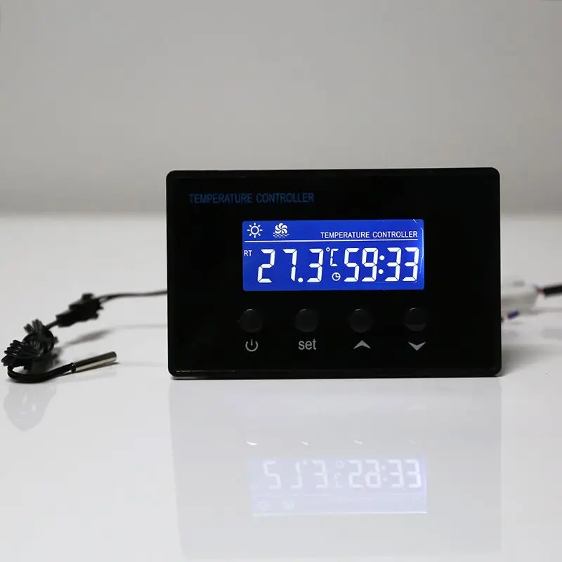 Цифровой термостат для сауны 220 В 10 А с таймером и датчиком NTC|Приборы измерения