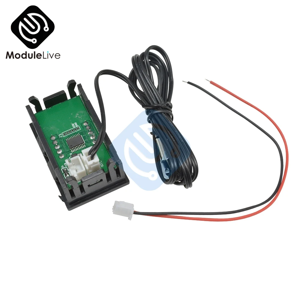 Цифровой термометр для автомобиля 12 В постоянного тока светодиодный дюйма