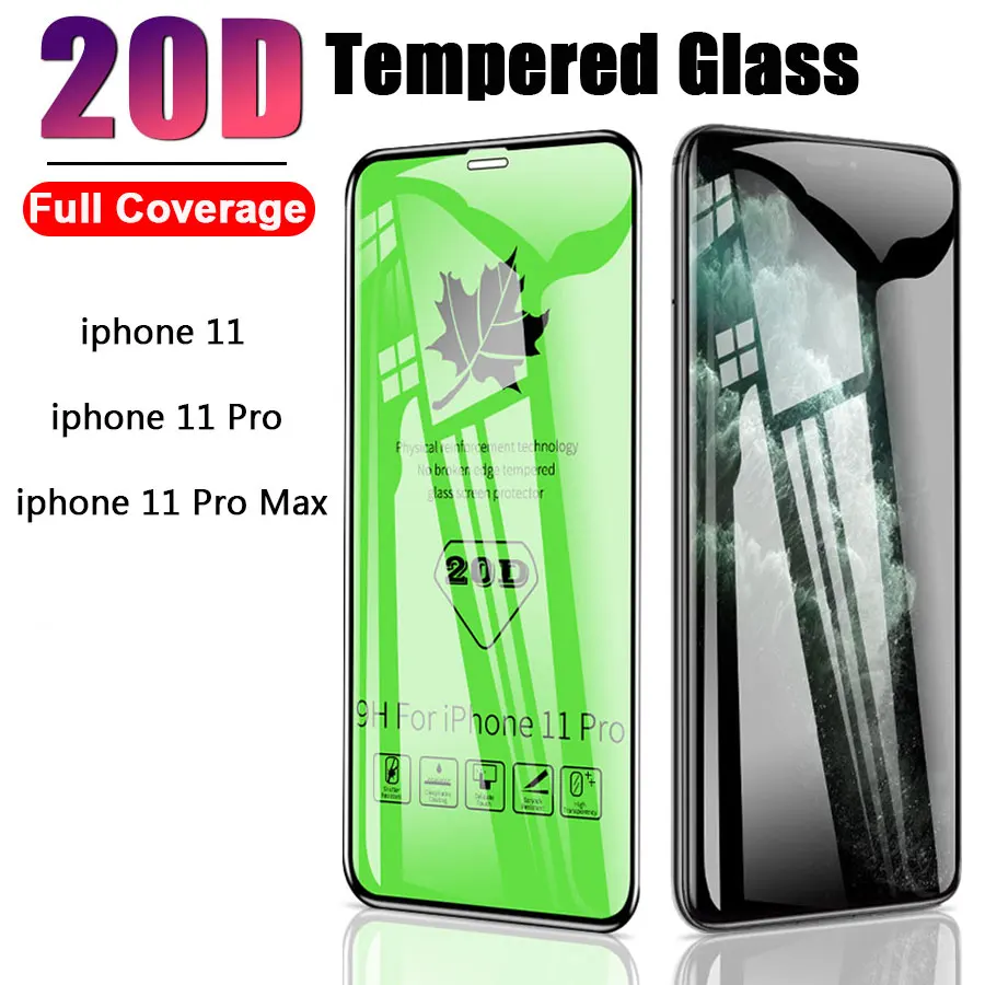 20D для iphone 11 стекло защитный экран протектор Pro закаленное Max (5 8/6 1/6 5) | Мобильные