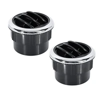 2pcs universal side roof round louvered air conditioning outlet for rv bus coach 75mm 2 95 inch ac air vent deflector dutiful