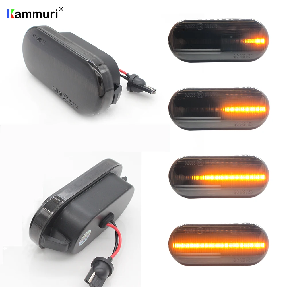 2 шт. светодиодные динамические боковые габаритные огни поворота для Volkswagen VW Bora