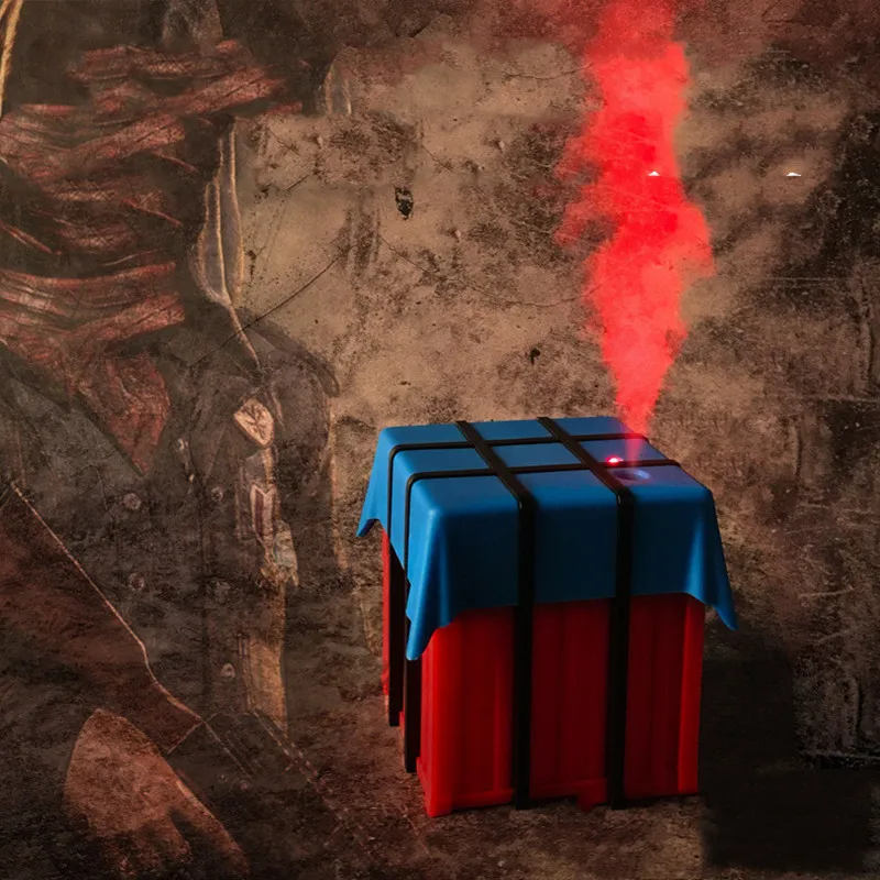 Креативный увлажнитель воздуха Mini Airdrop Box Air Diffuser PUBG Home Essential Aromatherapy Aroma Oil LED Light Usb Ultrasonic Sterilize