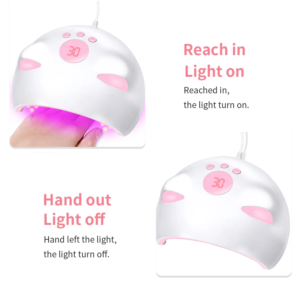 

UV LED Nail Lamp Nail Dryer 20 Pcs Lamps Beads For Curing UV Gel Nail Polish With Smart Sensor Manicure Lamps Nail Art Tool