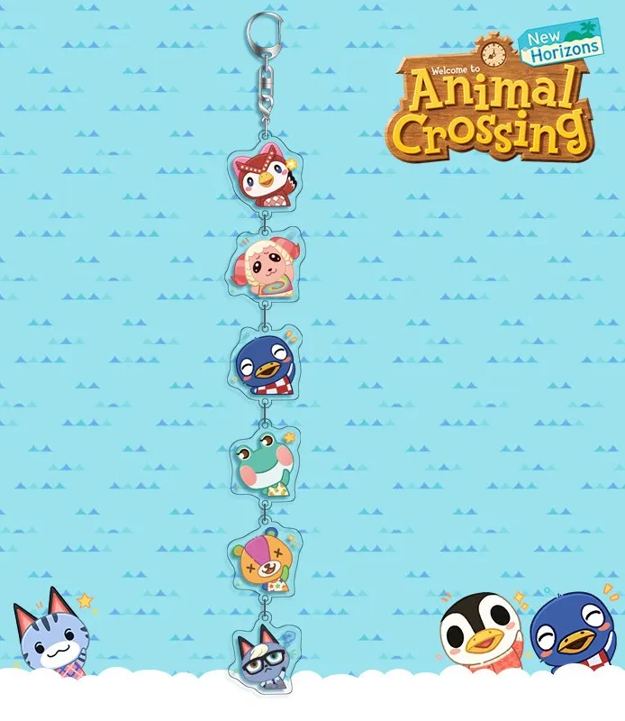 

Animal Crossing Be Around a String Of Keychain Acrylic Chain Key Rings Animal Of The Forest Around 6 Pendant Money Key Chains