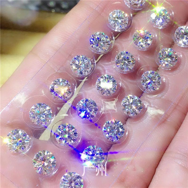 5 to 10.5mm Moissanite 5A High Quality Moissanite Gemstones, Each with GRA Individual Number ID 0.5ct vvs D Color White Bright