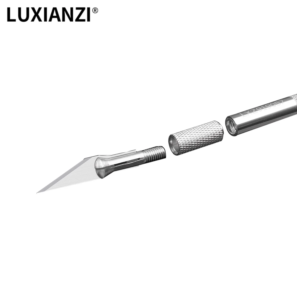 LUXIANZI Non-Slip Metal Scalpel Knife Tools Kit Blades For Cutter Engraving Phone Laptop PCB DIY Repair Hand Craft Knives | Инструменты