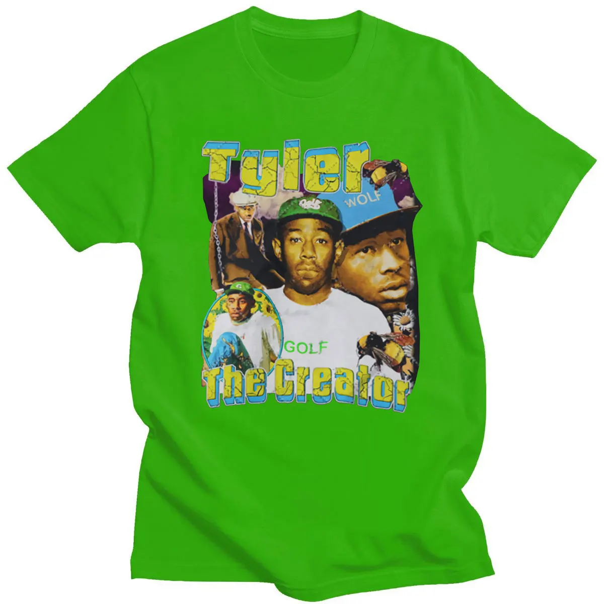 2021 hot sale brand tshirt tyler the creator printed o neck couple tops oversize style t shirts comfortable unsiex daily tshirts free global shipping