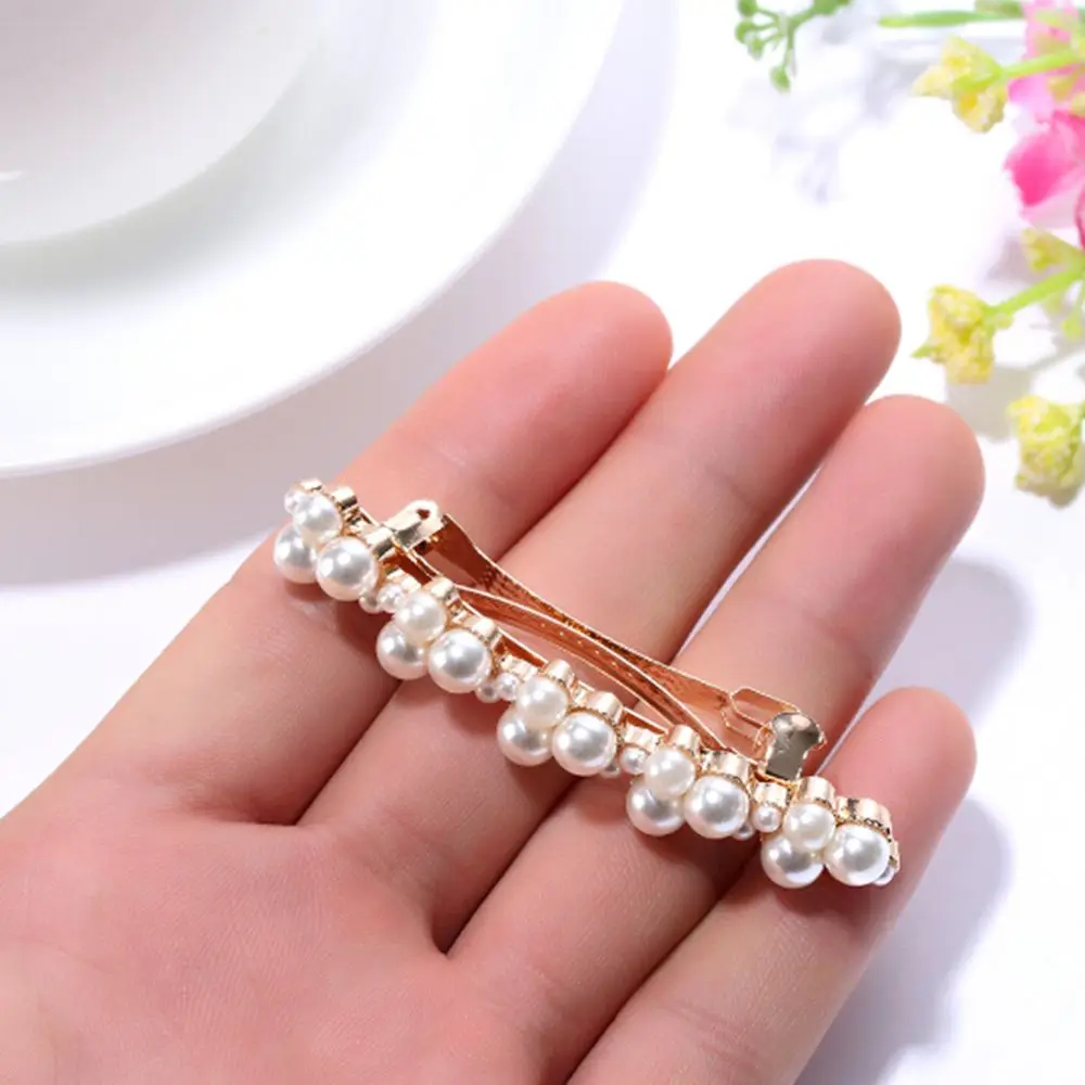 1 предмет Модный комплект с украшением в виде кристаллов Стразы шпильки жемчугом