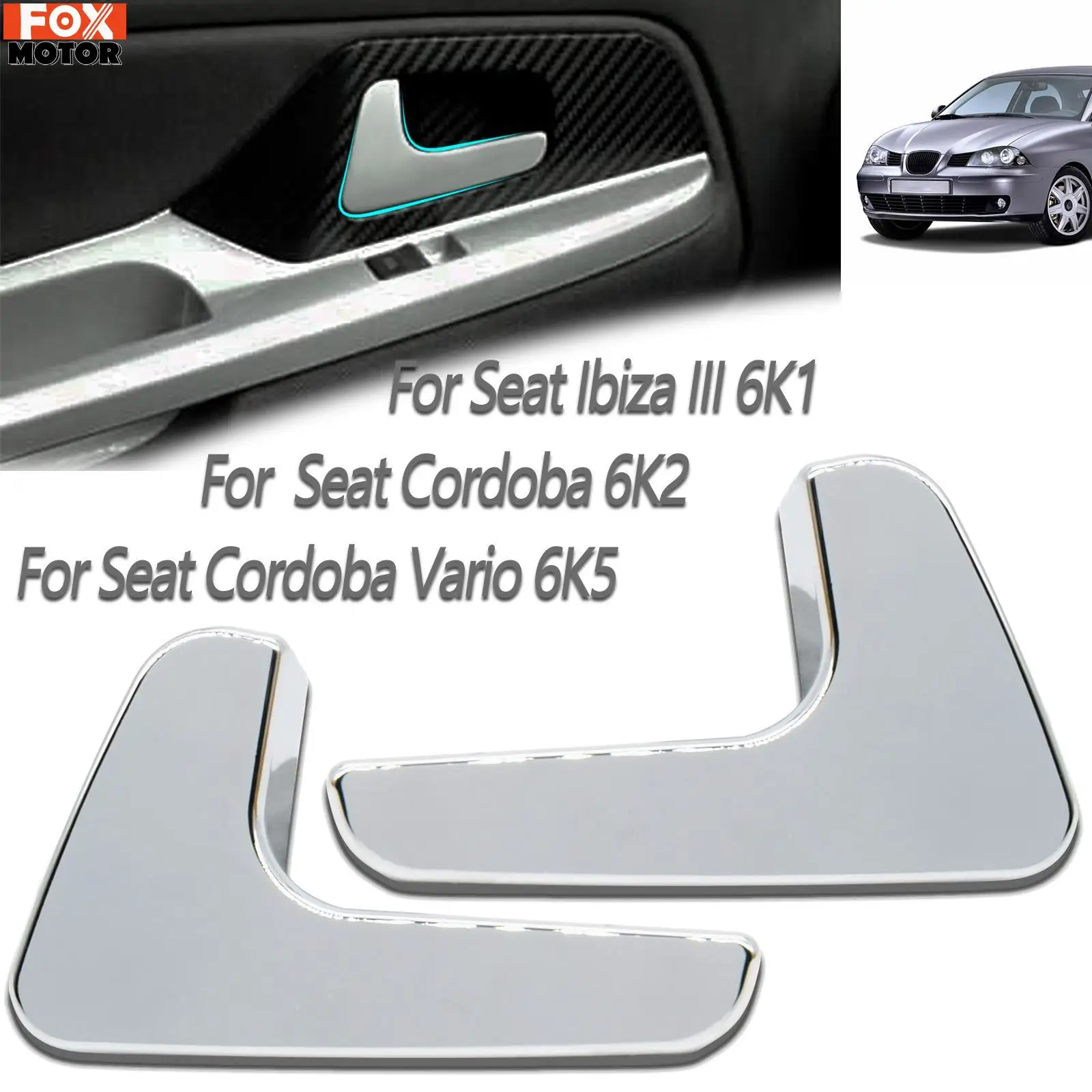 

Car Interior Door Handle Left Right Inside for Seat Cordoba 6K2 Ibiza III 6K1 Cordoba Vario 6K5 1999 2000 2001 2002 Replacements