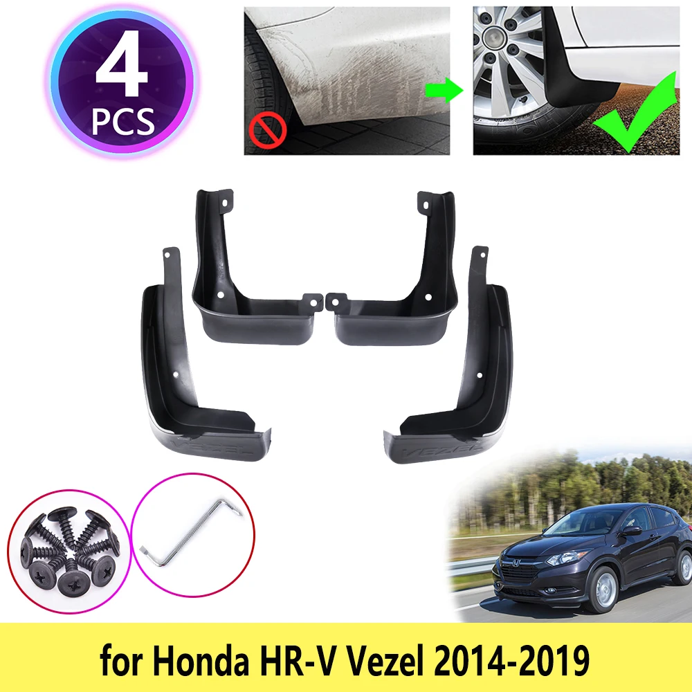 for Honda HR-V Vezel 2014 2015 2016 2017 2018 2019 HRV HR V New Mudguards Mudflaps Fender Mud Flap Splash Guards Car Accessories