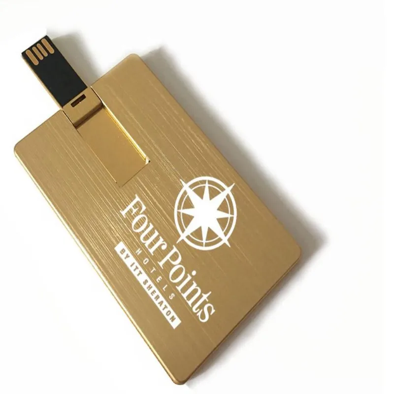 Логотип на заказ 64 ГБ новый металлический черный/серебристый/Золотой USB 2 0