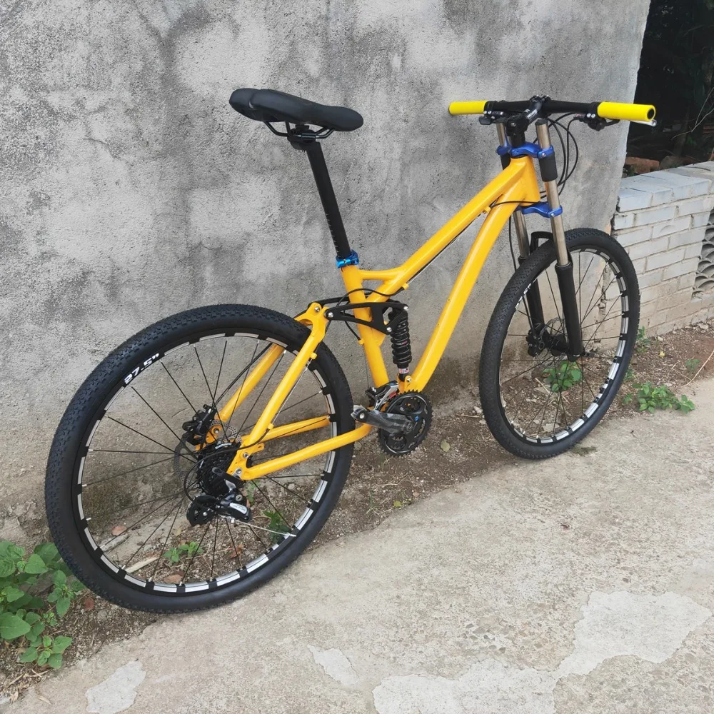27 скоростей M370 гидравлические тормоза полная подвеска рама bicicleta горный велосипед 27,5