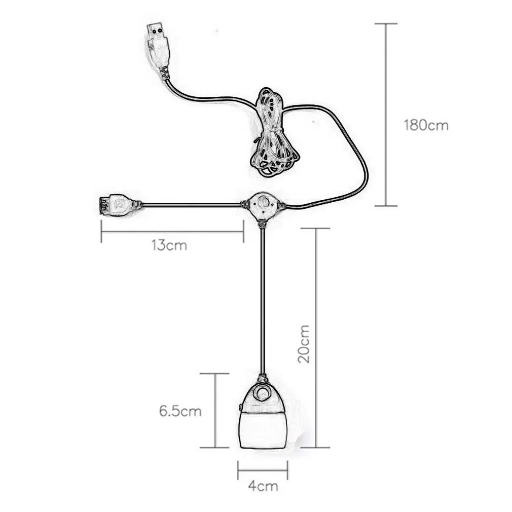 

Portable Outdoor Handle Camping Lamp Rechargeable USB Light Retractable Tent Light With Hook Multifunctional LED Light