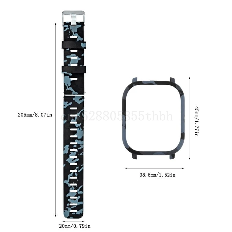 

1 Set Silicone Wristband Watch Strap Protective Case Cover for Amazfit GTS Watch