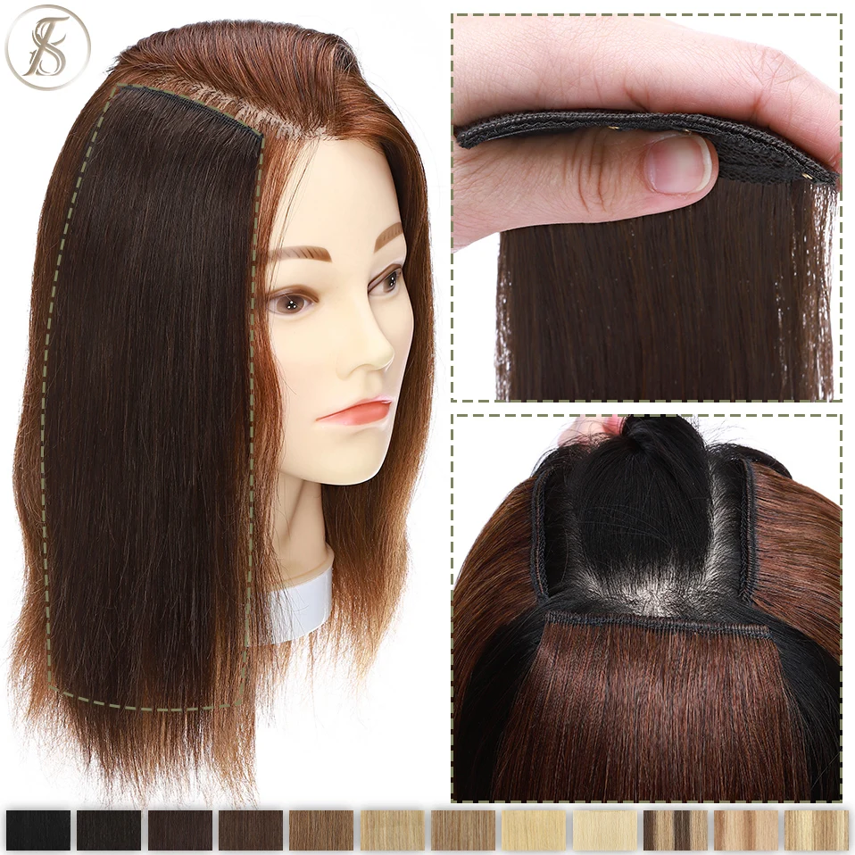ESS Clip en extensiones de cabello humano 100% Natural, extensión de cabello, 8cm, reponer el volumen del cabello