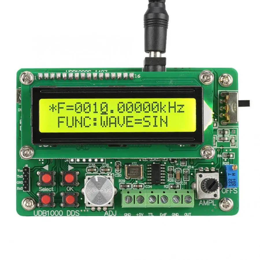 

AC100-240V Signal Generator Module Waveform Function Signal Generator DDS Function Module frequency generator