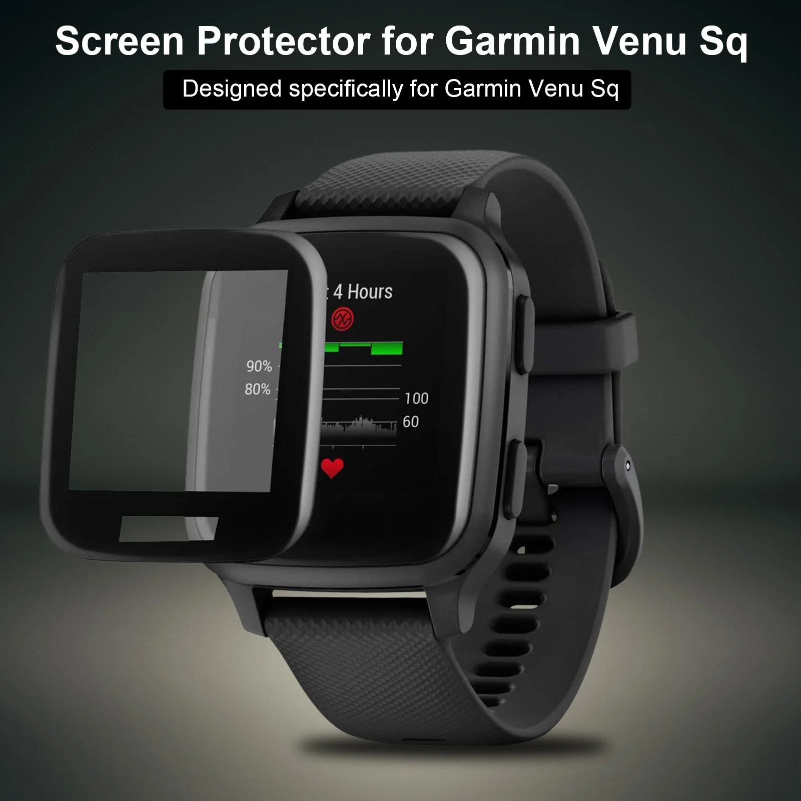 1 шт. чехол для Garmin Venu Sq Smart Watch защита экрана мягкая 3D поверхность полностью